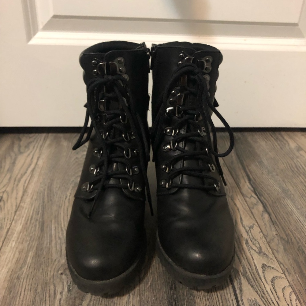 MIA heeled combat boots